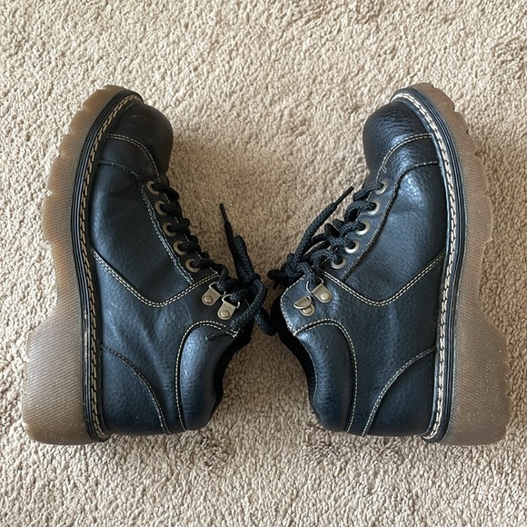 Vintage Faded Glory Chunky Sneakers W’s 8 Y2K 90’s Combat Boot Black Grunge Shoe - Picture 9 of 16